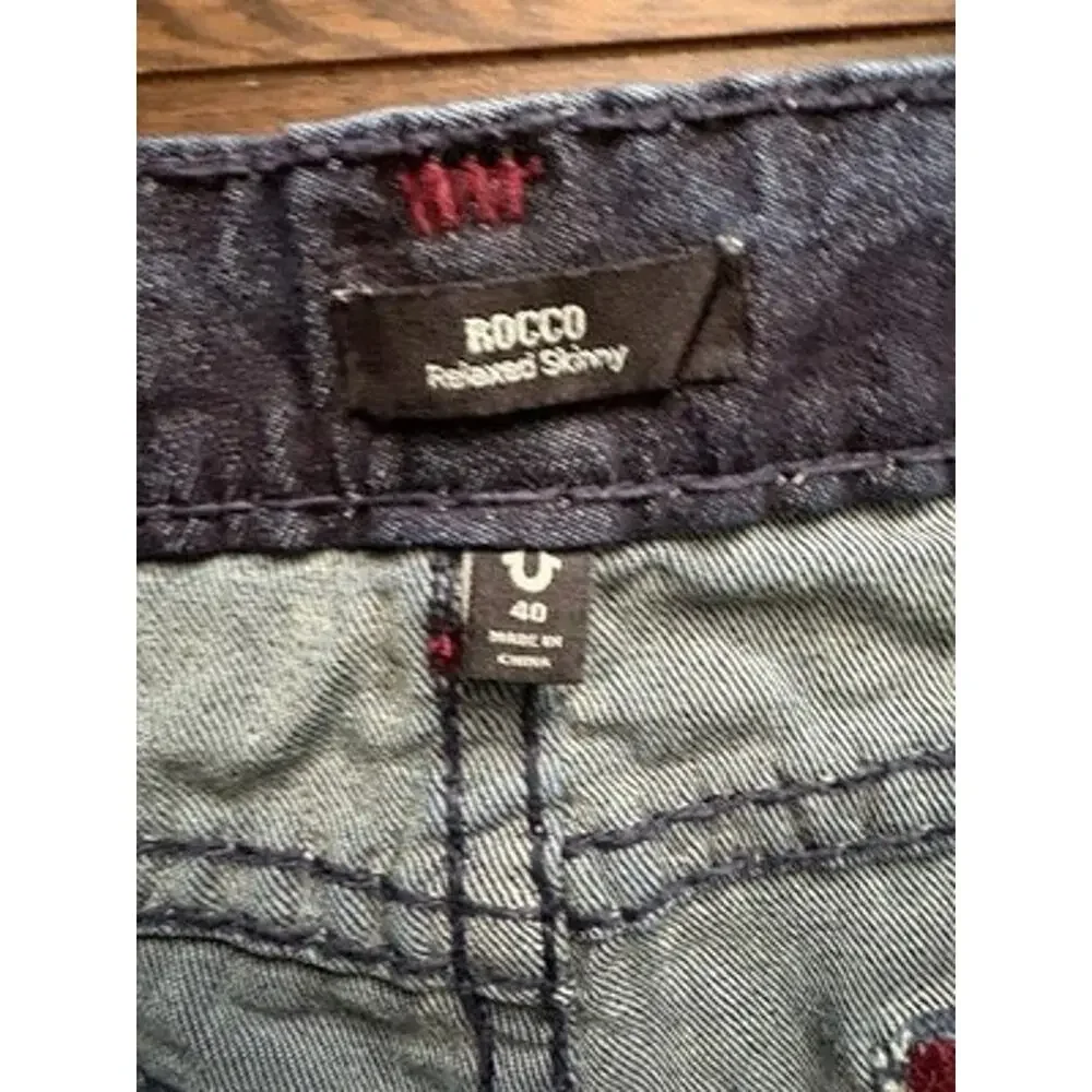 True Religion Rocco Relaxed Skinny Jeans Super T Size 40